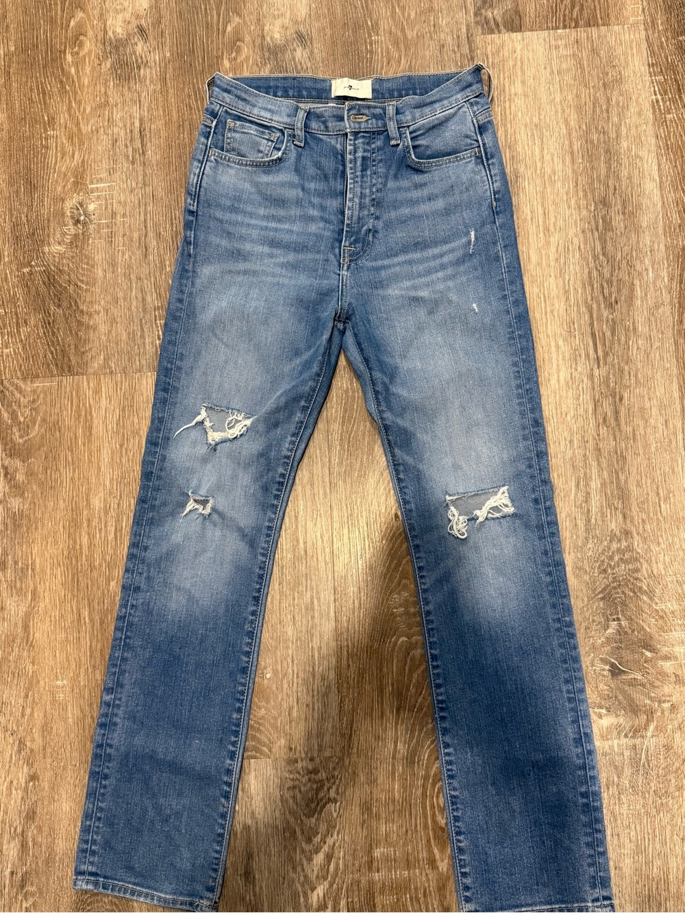 7 for all mankind Classic Blue Distressed women’s  Jeans